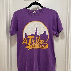 Dark Lavender Tribe Called Quest 2010 tour shirt Tultex Cotton sze M